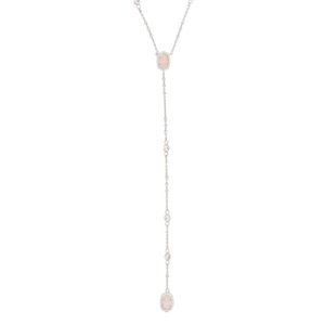 Kendra Scott Claudia lariat necklace in silver